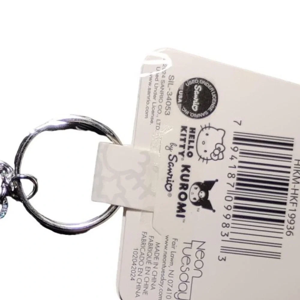 Hello Kitty and Kuromi Keychain